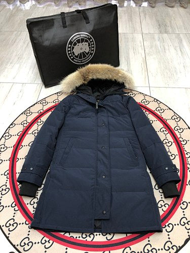 Canada Goose Shelburne Parka — Women's Mid-Length Coyote Fur Hood (Black, Graphite & Red)