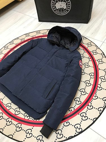 Canada Goose Black Label Hooded Down Jacket — No Logo, Unisex Oversized (Black, Olive & Graphite)